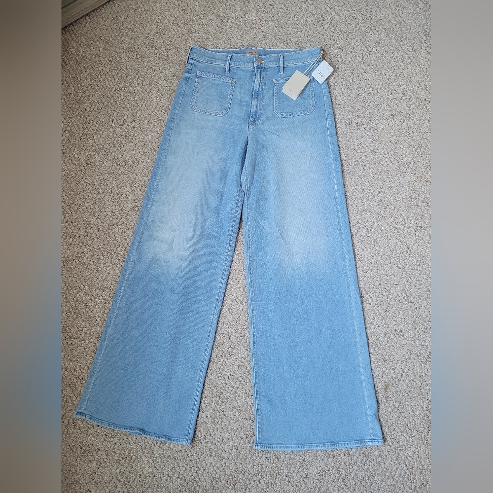 Mother Undercover Wide Leg High Rise Jeans - Picture 5 of 10